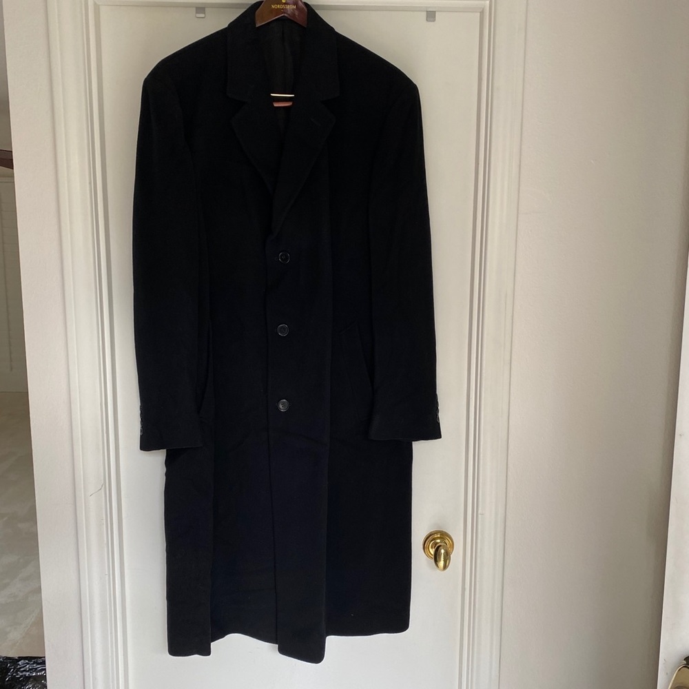 NORDSTROM MENS JACOB SIEGEL LAMBSWOOL COAT 46L